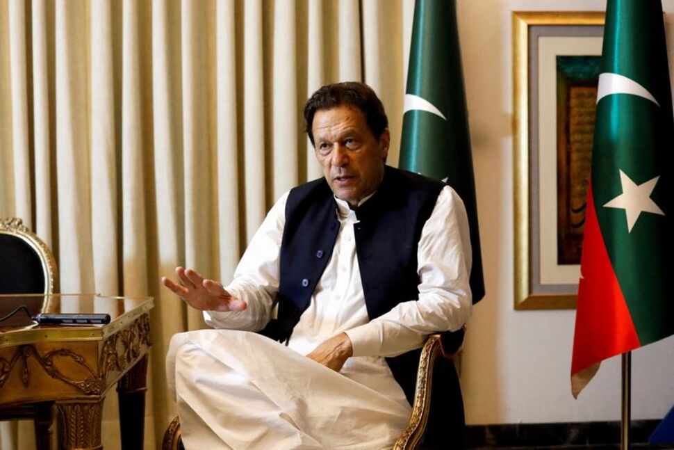 Jailed former Pakistan Prime Minister Imran Khan appeared in the apex court through video link.